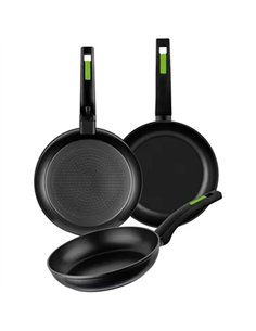 LOTE 3 SARTENES ALUMINIO 18-22-26cm GREEN MONIX 2