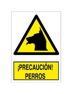 Señal cuidado/precaucion perros 210x297 rd30043 2