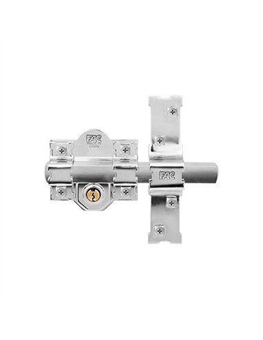 CERROJO 301L/120 LLAVE/LLAVE BOMB. PERFIL CROMO FAC