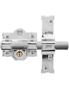 CERROJO 301L/120 LLAVE/LLAVE BOMB. PERFIL CROMO FAC 2