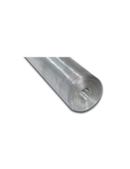 ROLLO 25mt TELA MOSQUITERA ALUMINIO 120cm 16x16mm