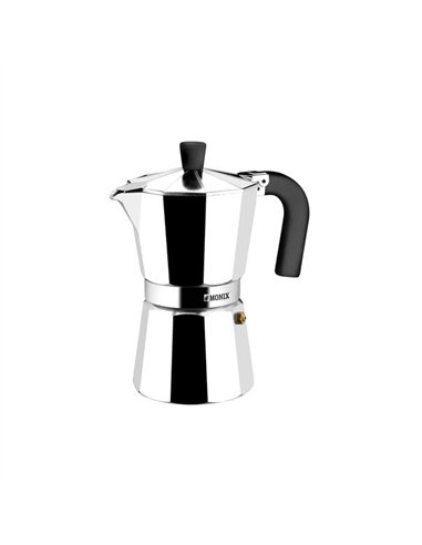 CAFETERA ALUMINIO PLATA VITROCERAMICA 6T. MONIX