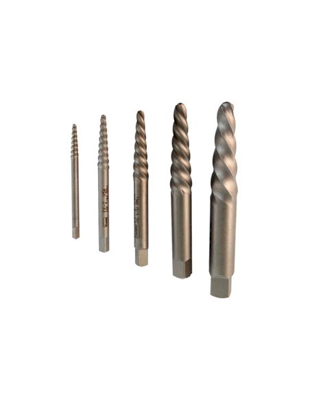 JUEGO 5 EXTRACTORES DE TORNILLOS 3,3-19mm TOPEX