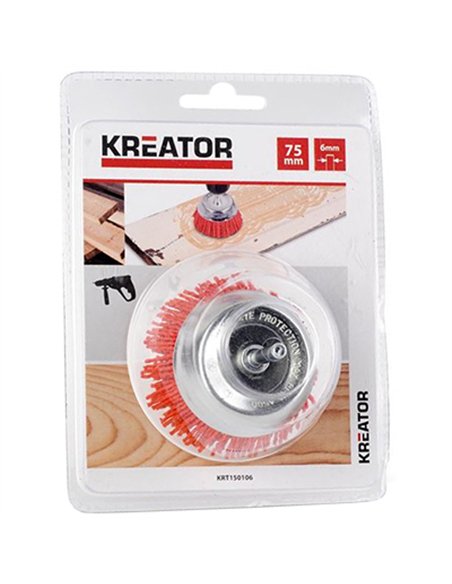 CEPILLO VASO NYLON 75mm KRT150106 KREATOR