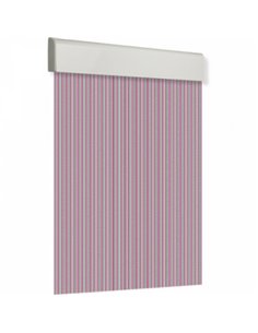 CORTINA PUERTA 120x210cm PLANA TOSCA nÂº8 CRISTAL-ROJO 2