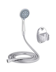 Set telefono ducha 1 posic y flexo 2m soporte 82382 berilo 2