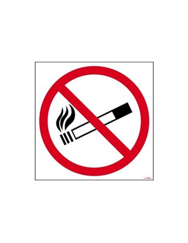 SEÃ‘AL ADH. PROHIBIDO FUMAR 10x10cm RD46652