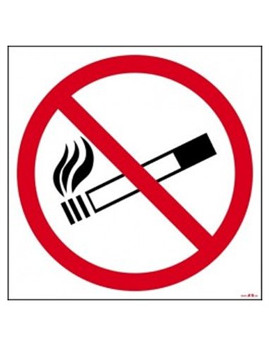 SEÃ‘AL ADH. PROHIBIDO FUMAR 10x10cm RD46652
