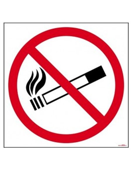 SEÃ‘AL ADH. PROHIBIDO FUMAR 10x10cm RD46652
