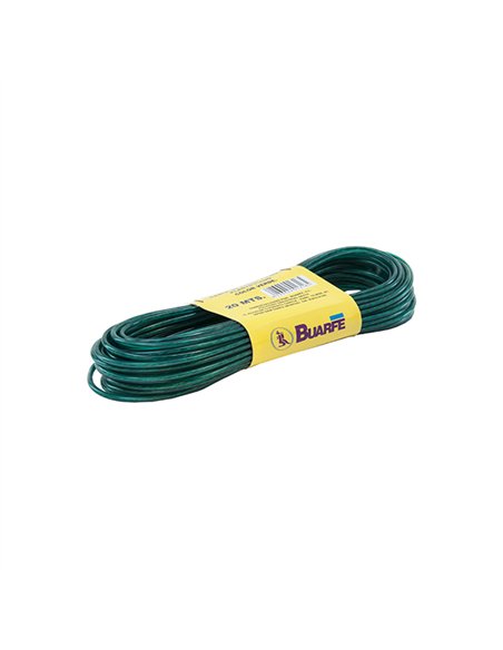 ROLLO 15mt CABLE ACERO FORRADO VERDE