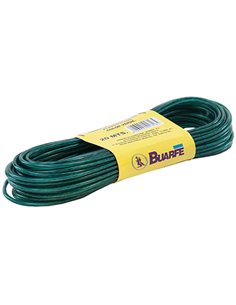 Rollo 15mt cable acero forrado verde 2