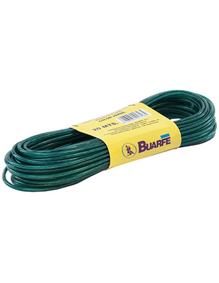 ROLLO 15mt CABLE ACERO FORRADO VERDE