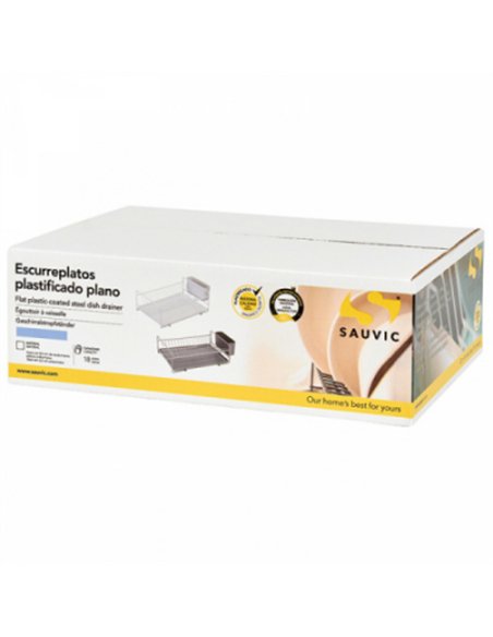 ESCURREPLATOS 440 PLASTIF. BLANCO 1 PISO C/BAND PLANO 89005