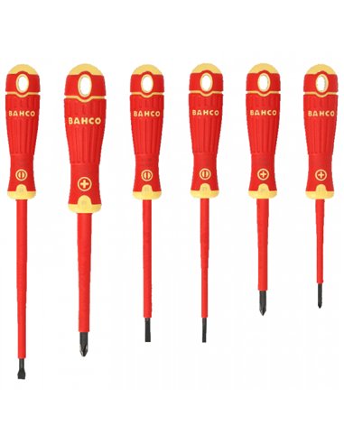 JUEGO 6 DESTORNILLADORES AISLADOS BAHCOFIT BFIT.106 BAHCO