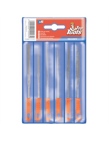 JUEGO 6 LIMAS METAL BRICOLAGE 06A025 TOP TOOLS