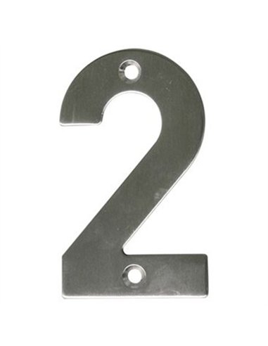 NUMERO 2 INOX 10cm 6770 AMIG