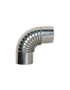CODO ESTUFA 120mm GALVANIZADO 90Âº