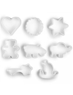 PACK 8 MOLDES CORTAPASTAS PLASTICO 701500 IBILI