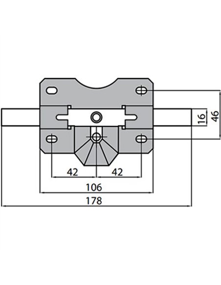 CERROJO B2N 105mm BOTON/LLAVE BOMB. REDONDO NIQUELADO CAYS