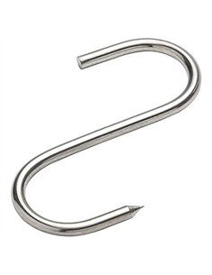 CAJA 10 GANCHOS CARNICERO INOX 16cm 2