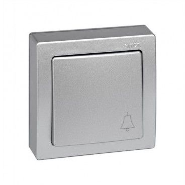 Pulsador monoblock ALUMINIO Simon 73 loft 73150-53