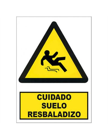 SEÃ‘AL PELIGRO SUELO RESBALDIZO 210x290mm RD30050