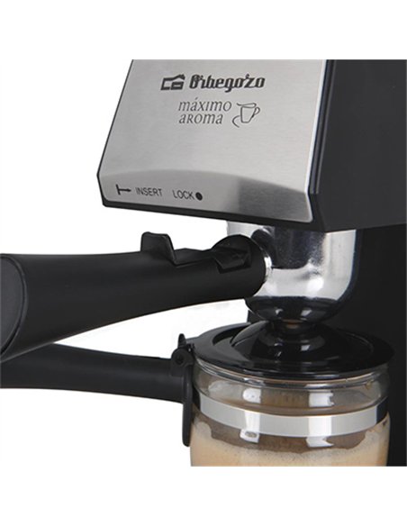 CAFETERA EXPRESSO 4 Tazas 5Bar 870w EXP-4600 ORBEGOZO
