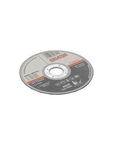PAQ. 6 DISCO CORTE FINO INOX 115x1mm KRT070410 KREATOR