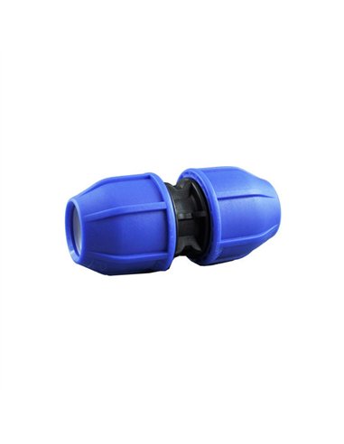 Conector compresion enlace recto 25