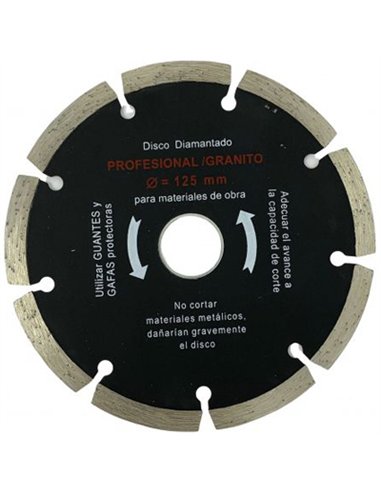 Disco diamante mat. Duros 115mm granito segmentado sp115