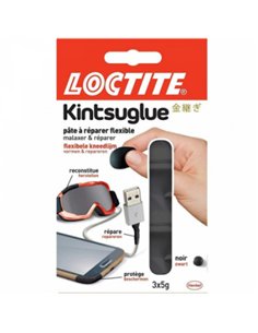 Masilla flexible 3x5gr negra kintsuglue loctite 2