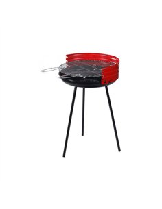 BARBACOA CARBON CON RUEDAS 42cm 82401 AR LA DEHESA