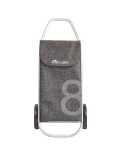 CARRO COMPRA 2R COM TWEED 8 GRIS COH006 ROLSER 2