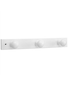 PERCHA MADERA BLANCA 3 POMOS 3773-2 INOFIX 2