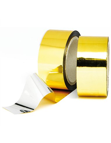 ROLLO CINTA ANTIPAJAROS PLATA/ORO 100mt x 5cm 19059 MIARCO
