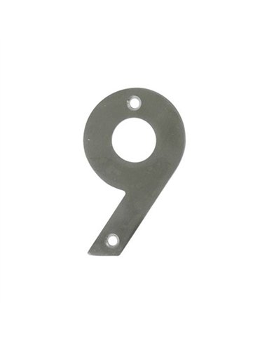 NUMERO 9 INOX 10cm 6777 AMIG