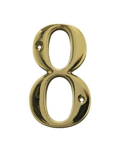 NUMERO 8 LATON 10cm AM