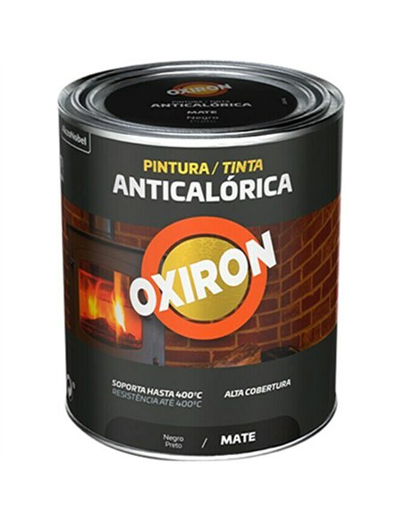 OXIRON PINTURA NEGRO MATE ANTICALORICA 750ml 302 TITAN