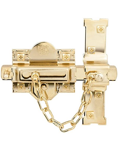 CERROJO 307R/80 IZQ BOTON/LLAVE BOMB. PERFIL DORADO FAC