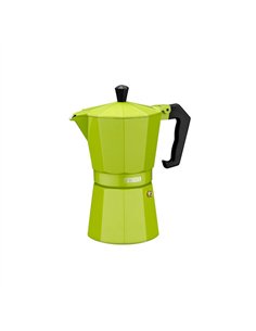 Cafetera aluminio vitroceramica verde lima 6t. Monix