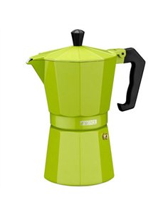 CAFETERA ALUMINIO VITROCERAMICA VERDE LIMA 6T. MONIX 2