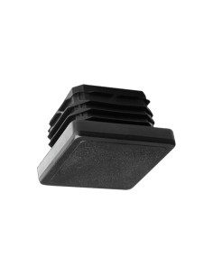 BOLSA 100 TACON CUADRADO PLASTICO NEGRO 30x30mm