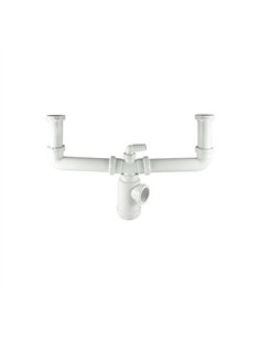 SIFON DOBLE BOTELLA EXTENSIBLE 11/2 SALIDA 40mm 06611 CIS
