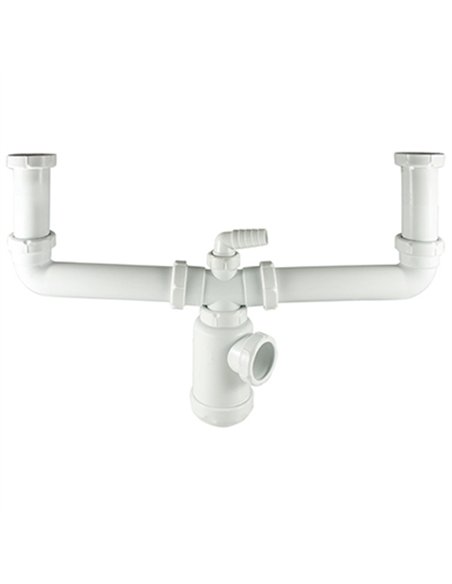 SIFON DOBLE BOTELLA EXTENSIBLE 11/2 SALIDA 40mm 06611 CIS