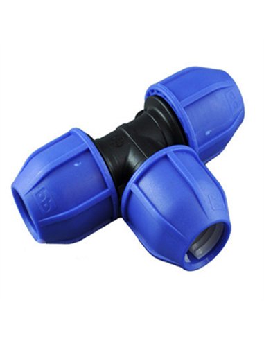 CONECTOR COMPRESION TE 2 BOCAS IGUALES 32