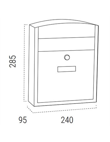 BUZON COMPACT BLANCO 24x8x29 ARREGUI