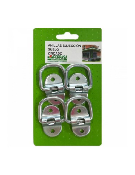 BLISTER 4 ANILLAS C/PLACA SUJECCION SUELO 80230 FERPASA
