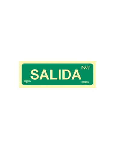 SEÃ‘AL SALIDA PVC 30x10cm RD12104