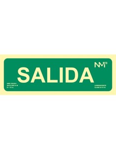 Señal salida pvc 30x10cm rd12104 2