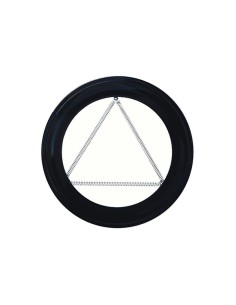 Plafon para tubo 100 vitrificado negro